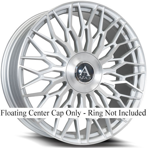 Azad AZ301 Brushed Silver Floating Center Cap