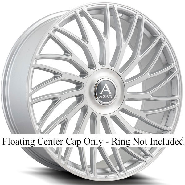 Azad AZ717 Brushed Silver Floating Center Cap