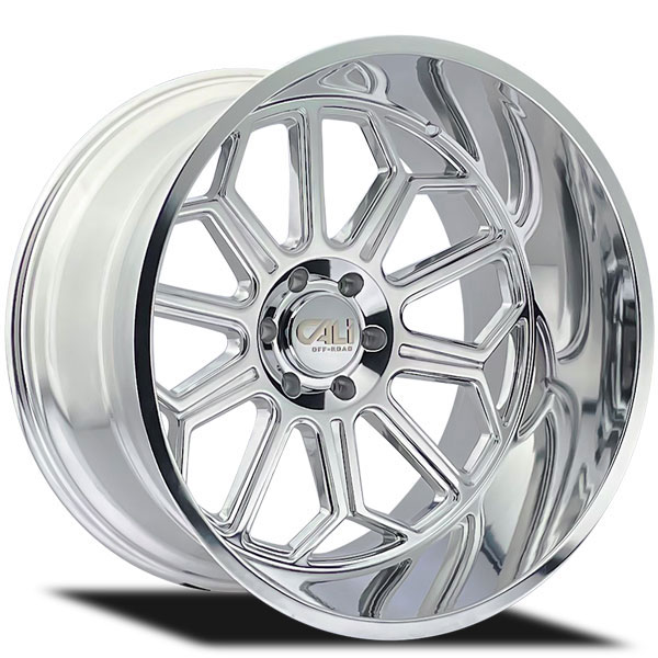 Cali Offroad Auburn 9117P Polished with Milled Spokes Center Cap