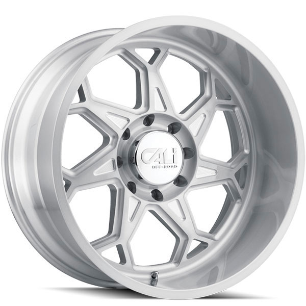 Cali Offroad Sevenfold 9111 Brushed with Clear Coated Center Cap