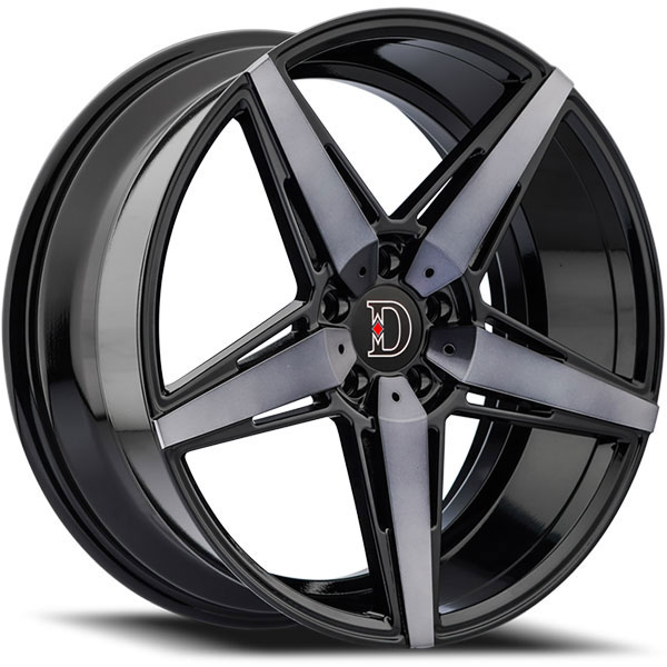 Defy D02 DDT Gloss Black with Machined Dark Tint Clear Center Cap