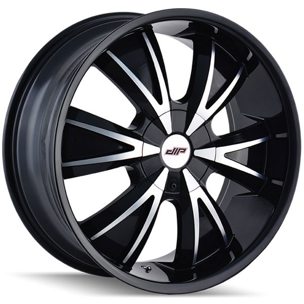 Dip D38 Vibe Gloss Black with Machined Face Center Cap