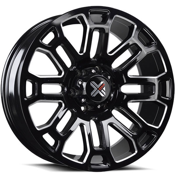 DX4 Boost Gloss Black with Milled Spokes Center Cap