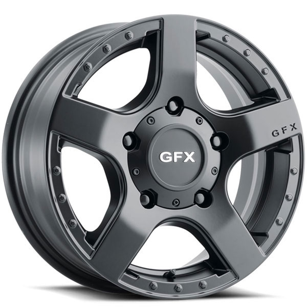 G-FX MV1 Matte Black 5 Spoke Center Cap