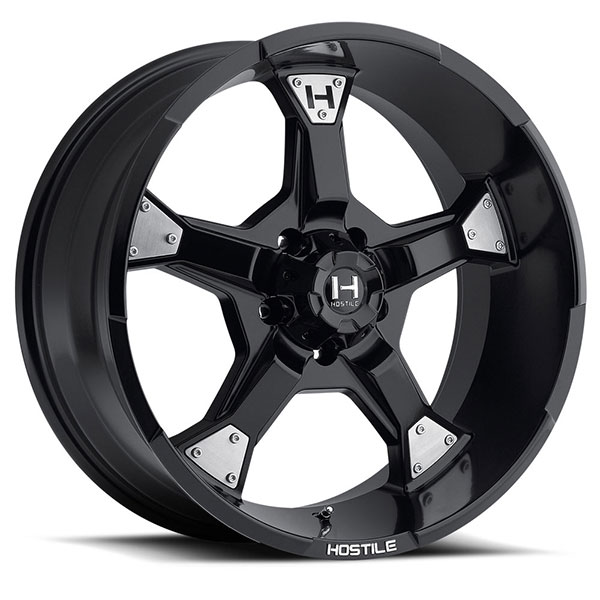 Hostile H101 Knuckles Asphalt Satin Black 5 Lug Center Cap