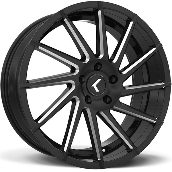 Kraze 181 Spinner Satin Black with Milled Spokes Center Cap