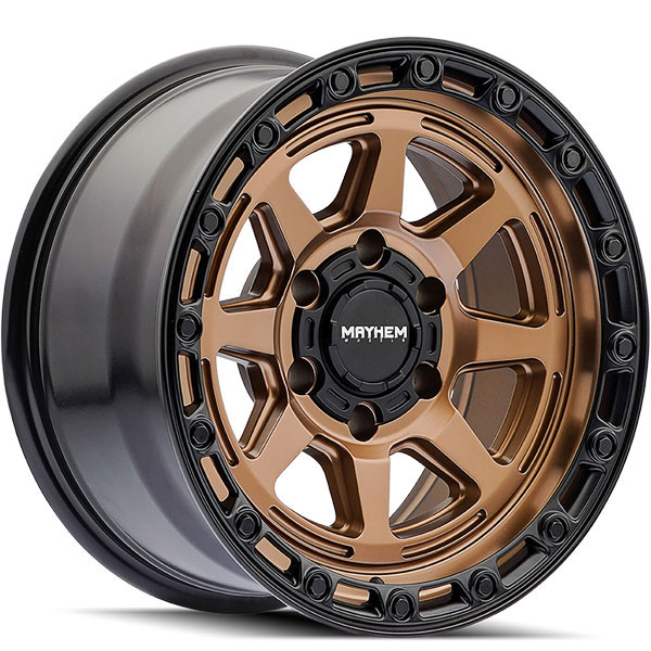 Mayhem 8306 Ridgeline Gloss Bronze with Black Lip Center Cap