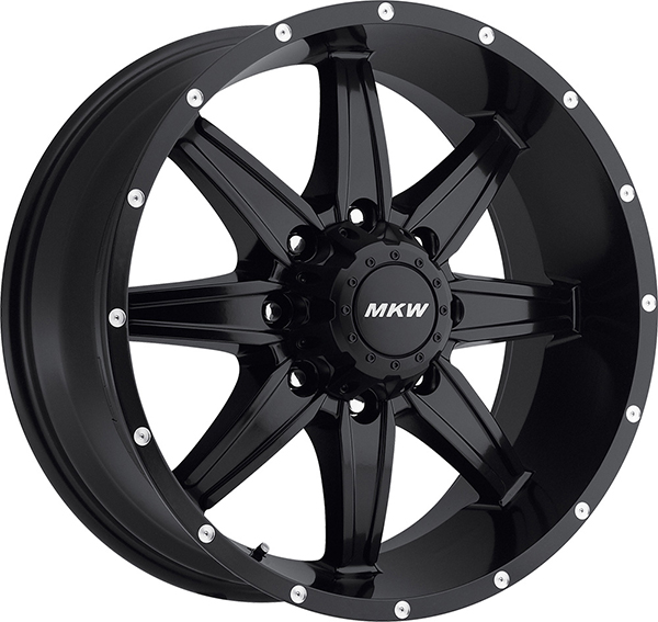 MKW M89 Satin Black 8 Lug Center Cap