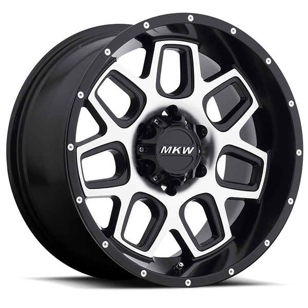 MKW M92 Satin Black with Machined Face Center Cap