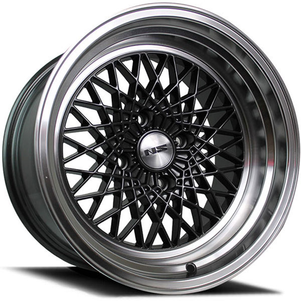 NS Series Drift-MDV2 Gunmetal with Polished Lip Center Cap