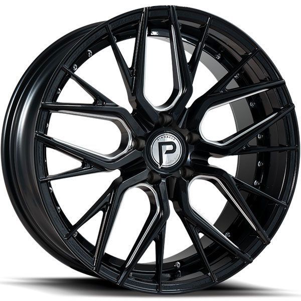 Pinnacle P312 Zenith Gloss Black with Milled Spokes Center Cap