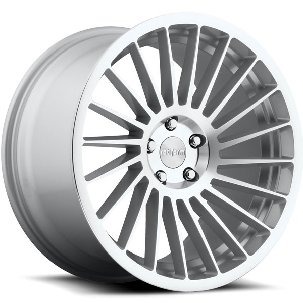 Rotiform IND-T Silver with Machined Face Center Cap