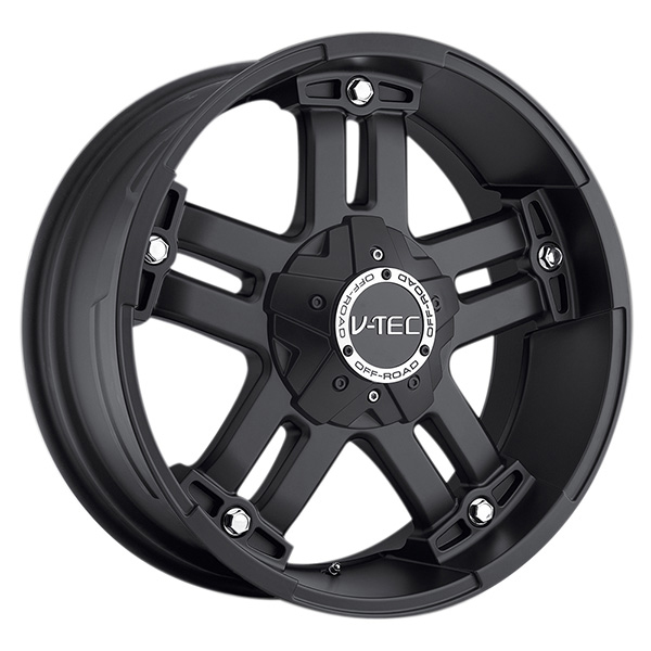 V-Tec 394 Warlord Matte Black Optional Center Cap