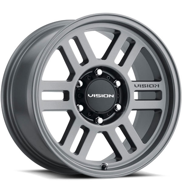 Vision 355 Manx 2 Overland Satin Grey 6 Lug Center Cap