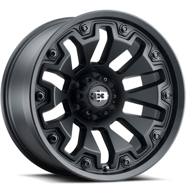 Vision 362 Armor Satin Black 6 Lug Center Cap