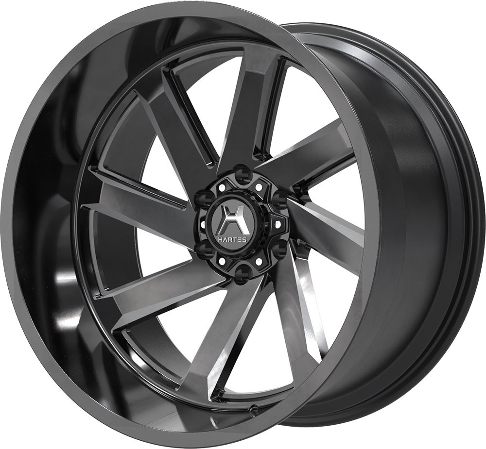 Hartes Metal YSM-701 Mjolnir Gloss Black with Milled Spokes