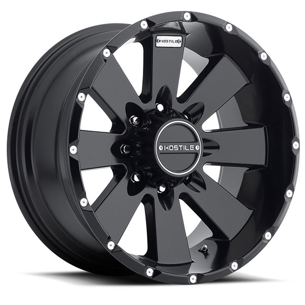 Hostile H100 Moab Asphalt Satin Black 8 Lug