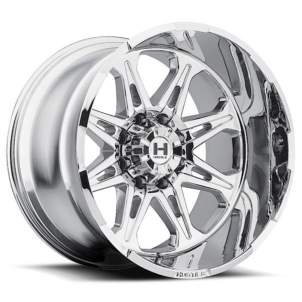 Hostile H102 Havoc Armor Plated Chrome 8 Lug