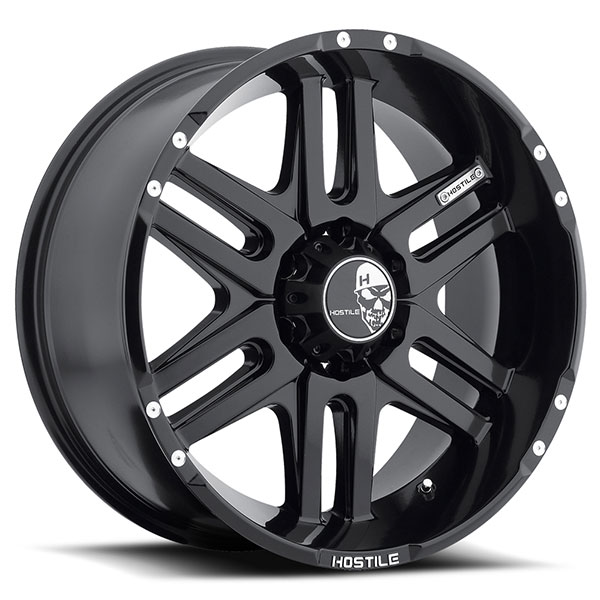 Hostile H104 Zombie Asphalt Satin Black 6 Lug