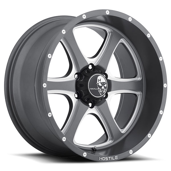 Hostile H105 Exile Iron Cut Anthracite Gray with Milled Accents