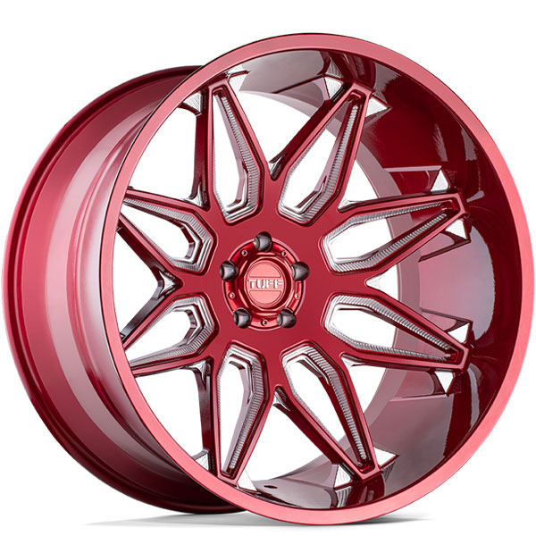 Tuff T3B Machined Candy Red with Milled Spokes